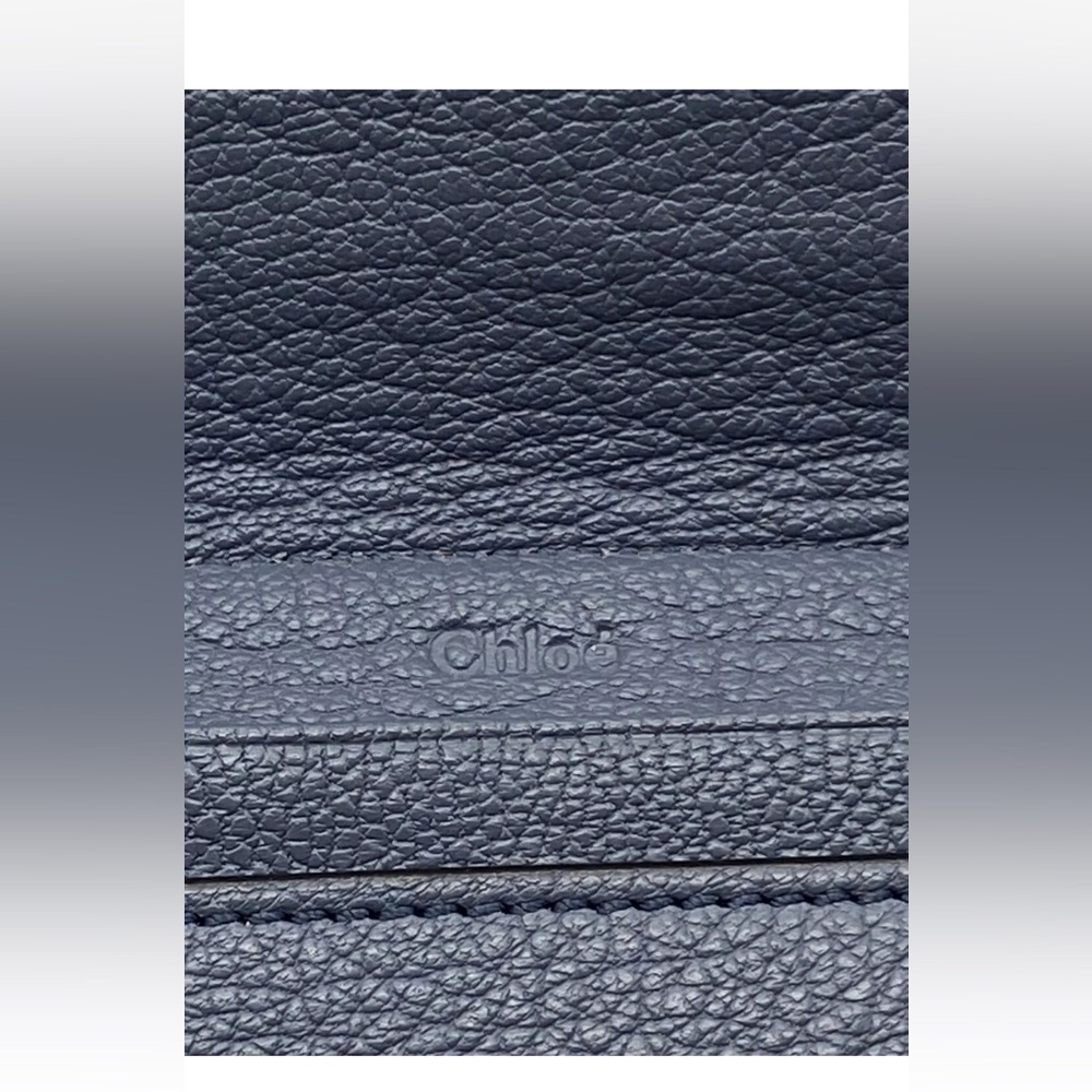 Chloe Long Wallet Leather L Shape Zipper Turn Lock - Picture 16 of 16